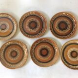 6 vintage plates 70