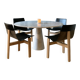 Table ANGELO MANGIAROTTI in white marble model M1