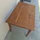 Rustic farmhouse table, antique, made in 1900 from solid oak, 1.12m.
