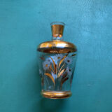 Vase with flowers gilded with fine gold