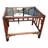 table d'appoint en rotin