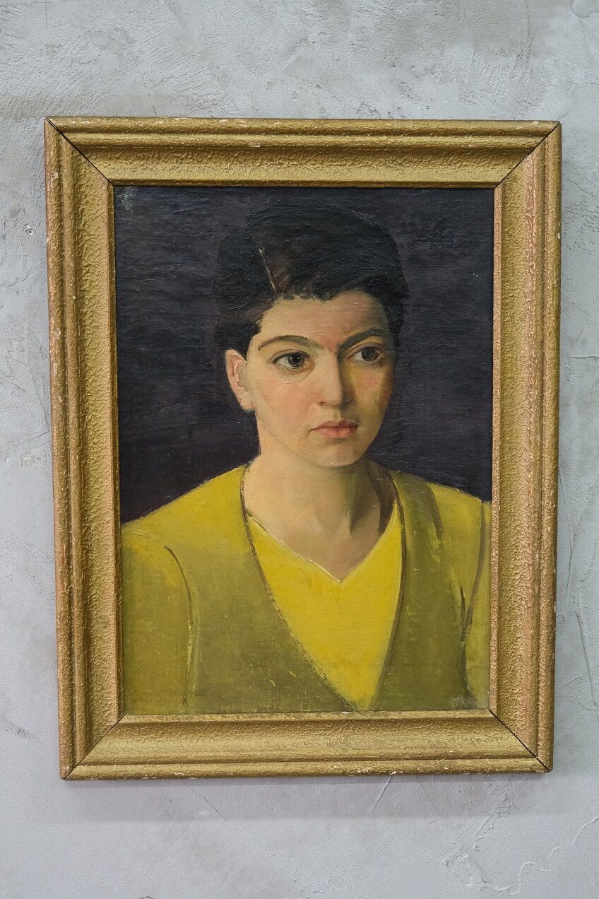 Art deco portrait, 1930, oil on canvas, framed,Robert Geenens (1896-1976)