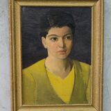 Art deco portrait, 1930, oil on canvas, framed,Robert Geenens (1896-1976)