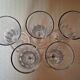 5 crystal Champagne flutes from Baccarat, Clermont model, 19th century.