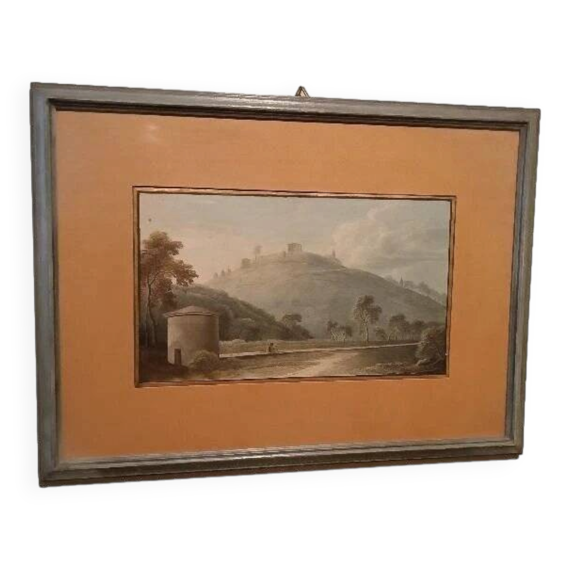 Old watercolour on paper from the early 19th century - landscape