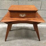 Pretty vintage compass-footbedside table from the 1960s