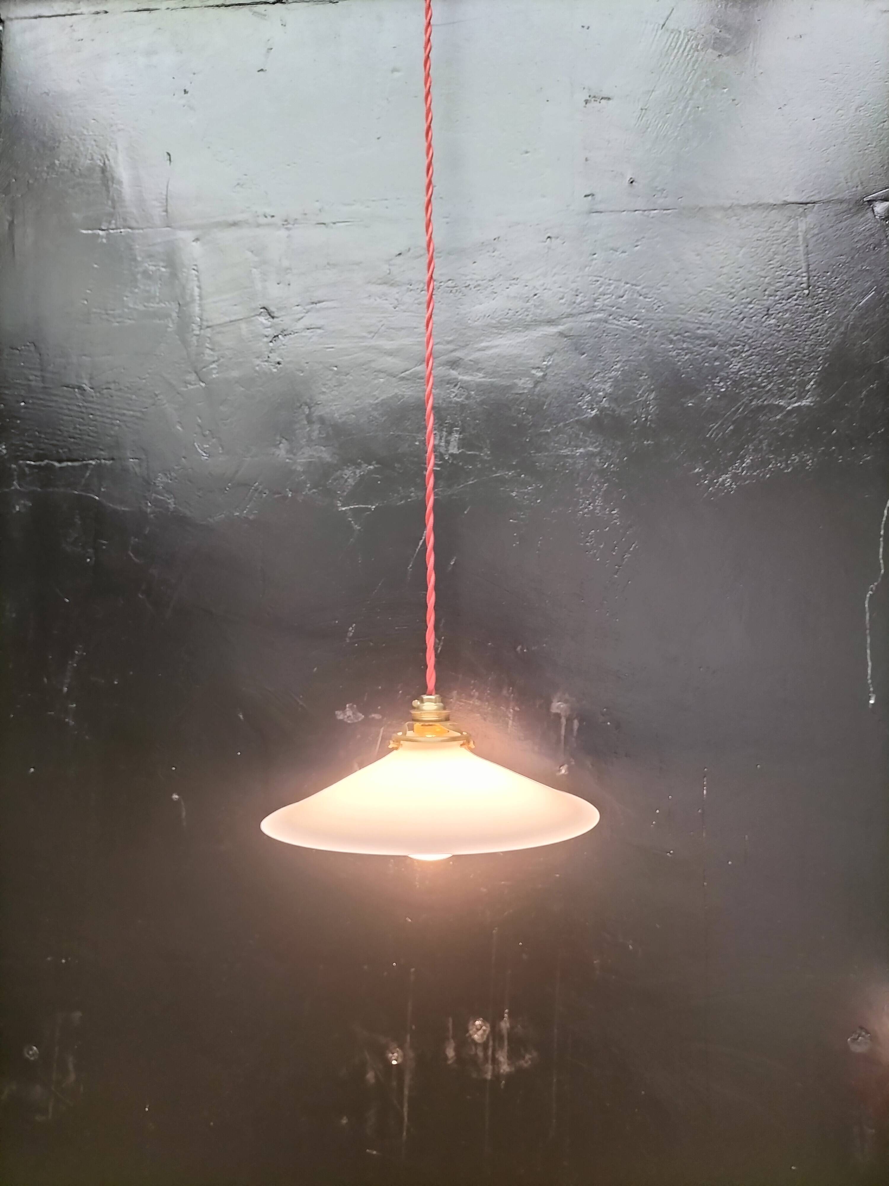 Opaline pendant light