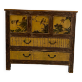 Antique chest of drawers with painted decor
