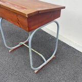 Small designer children's desk and its vintage chair