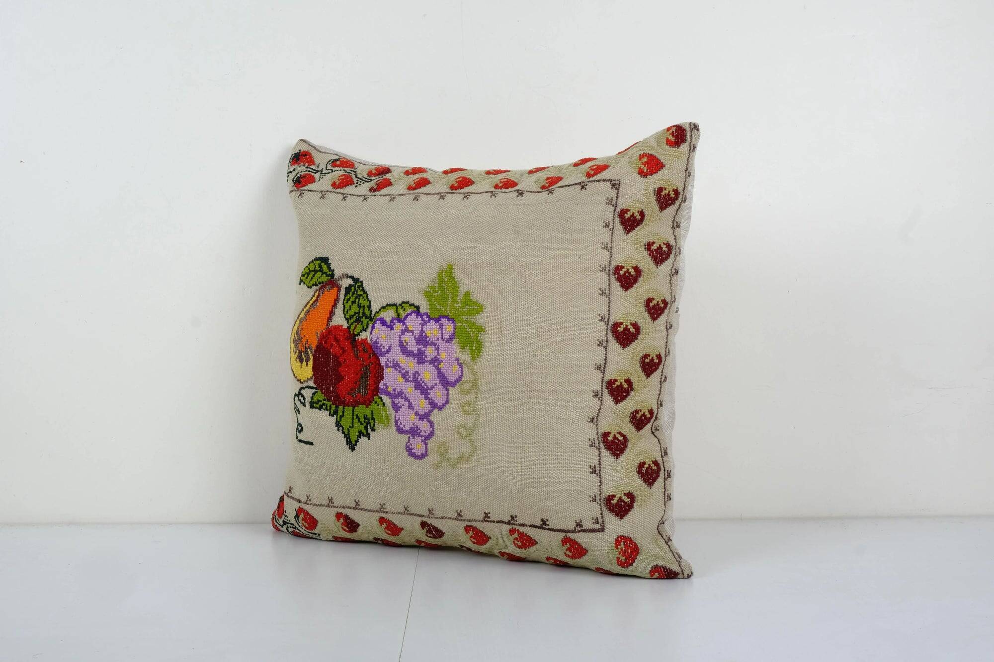 Vintage kilim cushion cover 53x56 cm