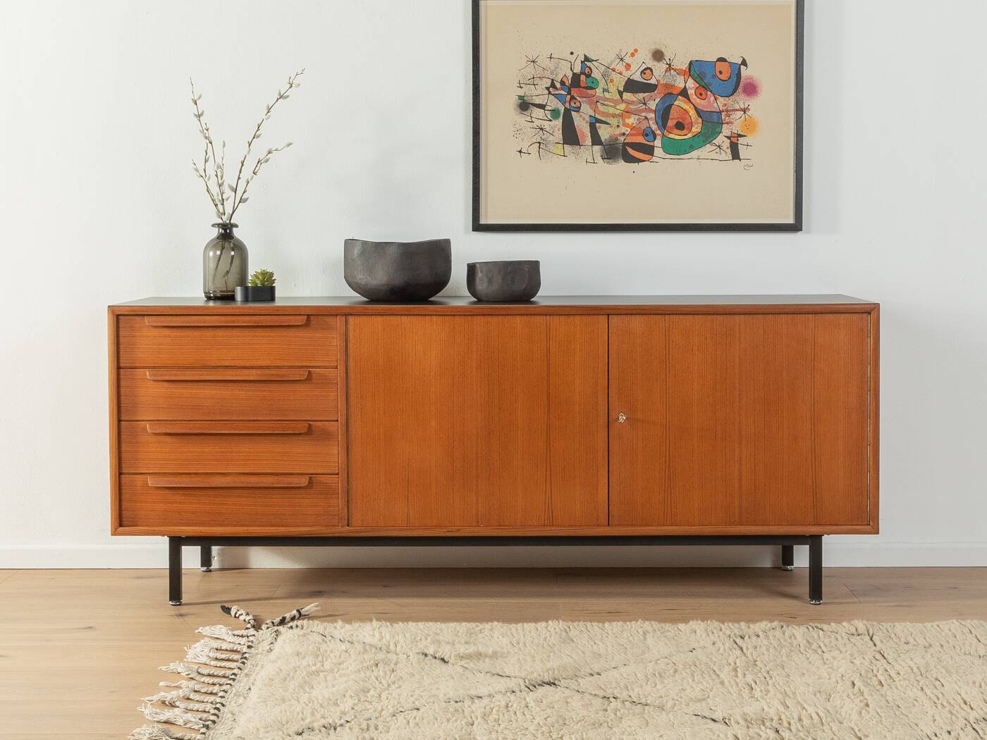 Teak veneer sideboard by WK Möbel, 1960s