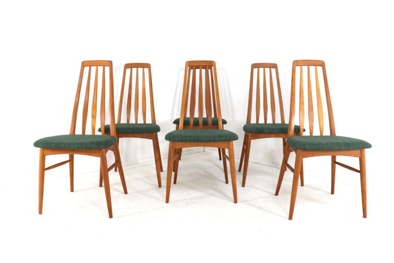 Set of 6 Niels Koefoed 'Eva' chairs - danish design in teak - vintage