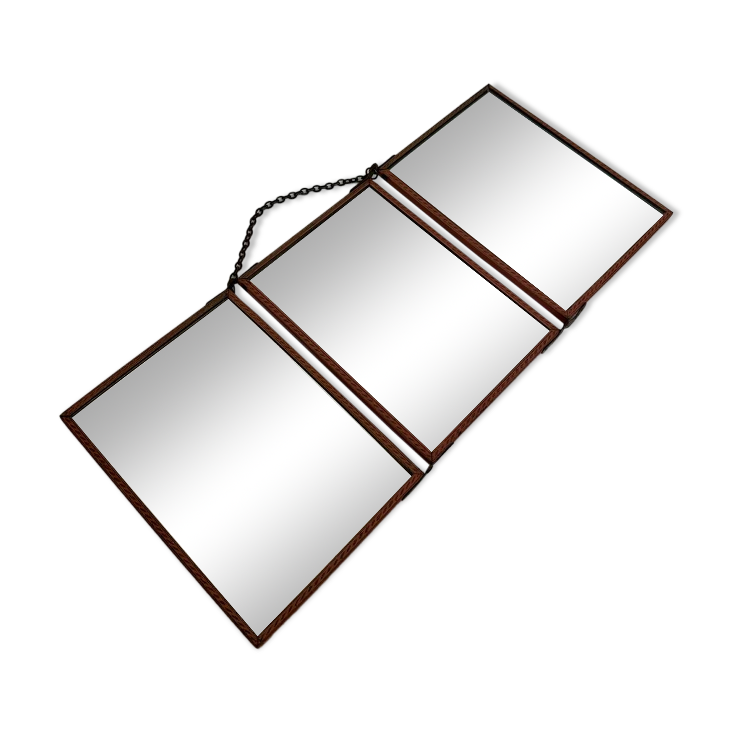 Orientalist triptych barber mirror 1920