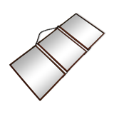 Orientalist triptych barber mirror 1920