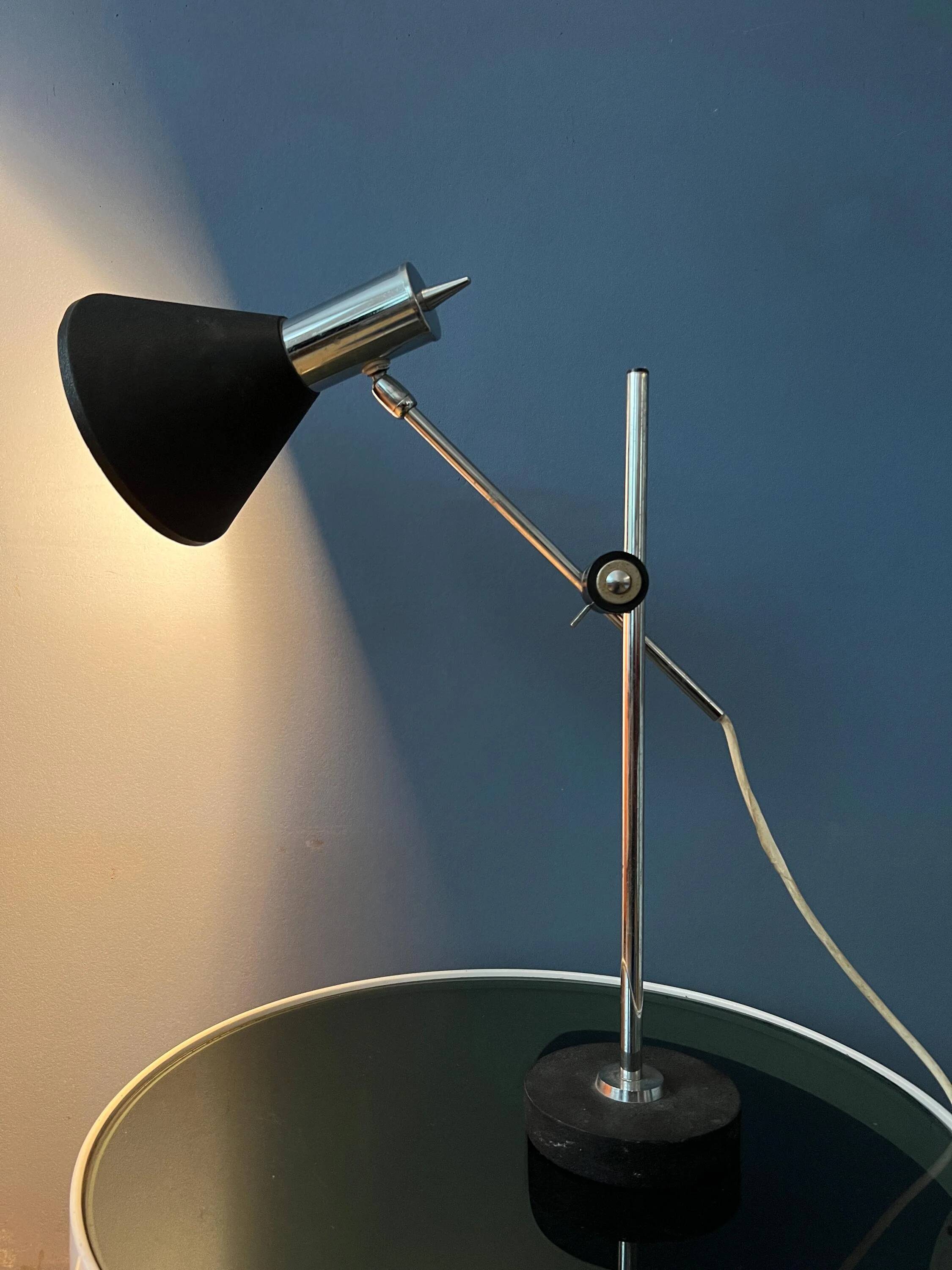 Vintage Herda Mid Century adjustable desk lamp