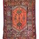Handmade multicolored antique rug - 238cm x 175cm