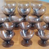 Art Deco type glass set - 50s