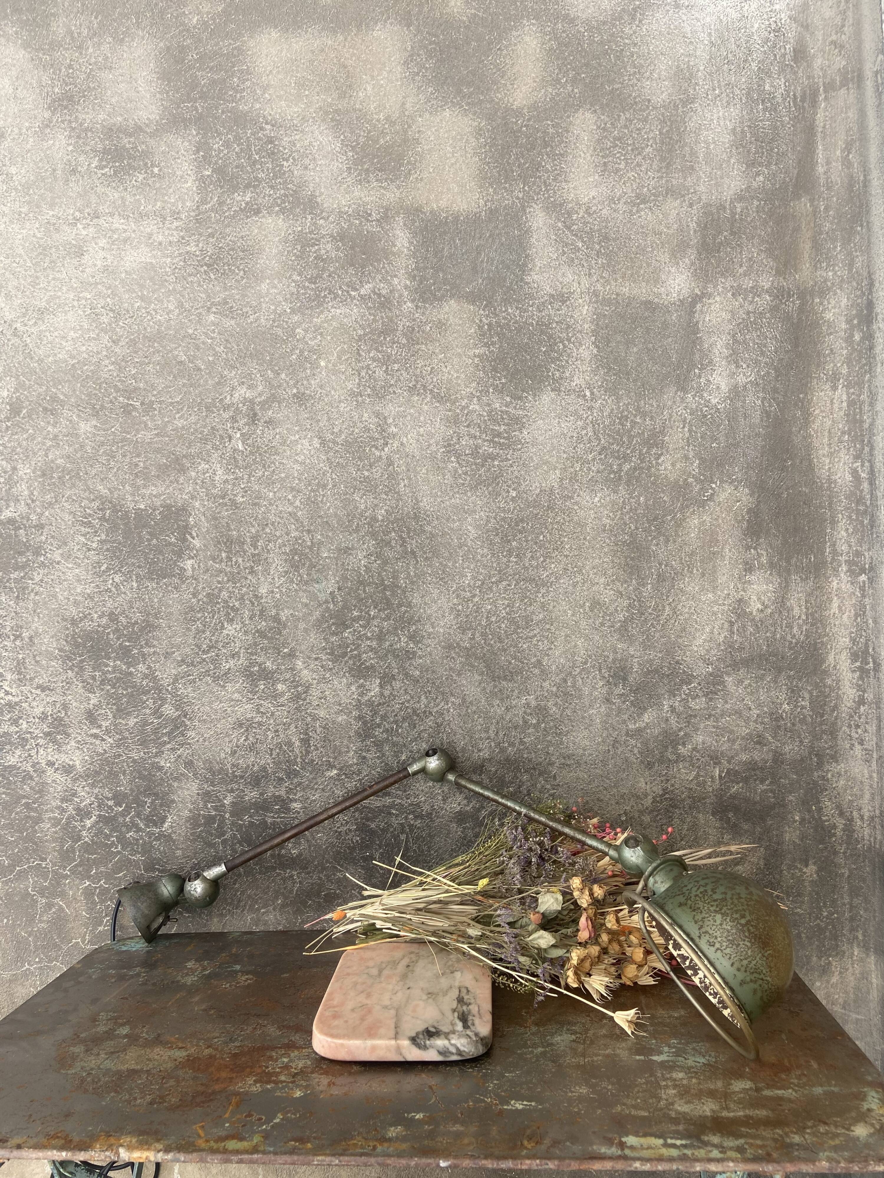 Jielde patinated lamp 1950