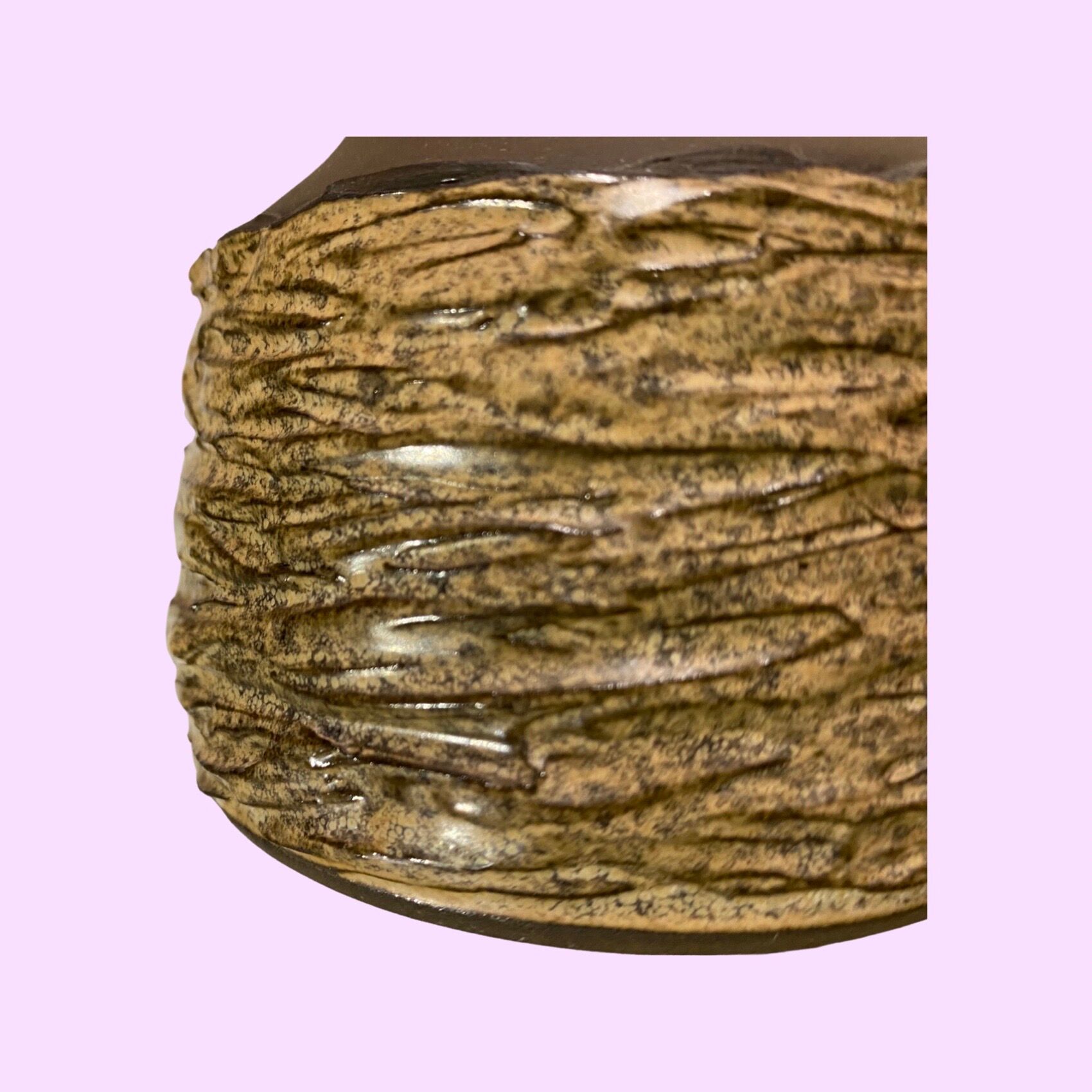 60s danish vintage desk light - mid century scandinavian table lamp - brown ceramic pottery lamp