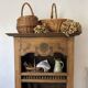 Vintage woven wicker basket