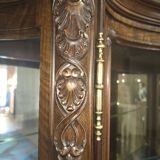 Unique burl walnut display case