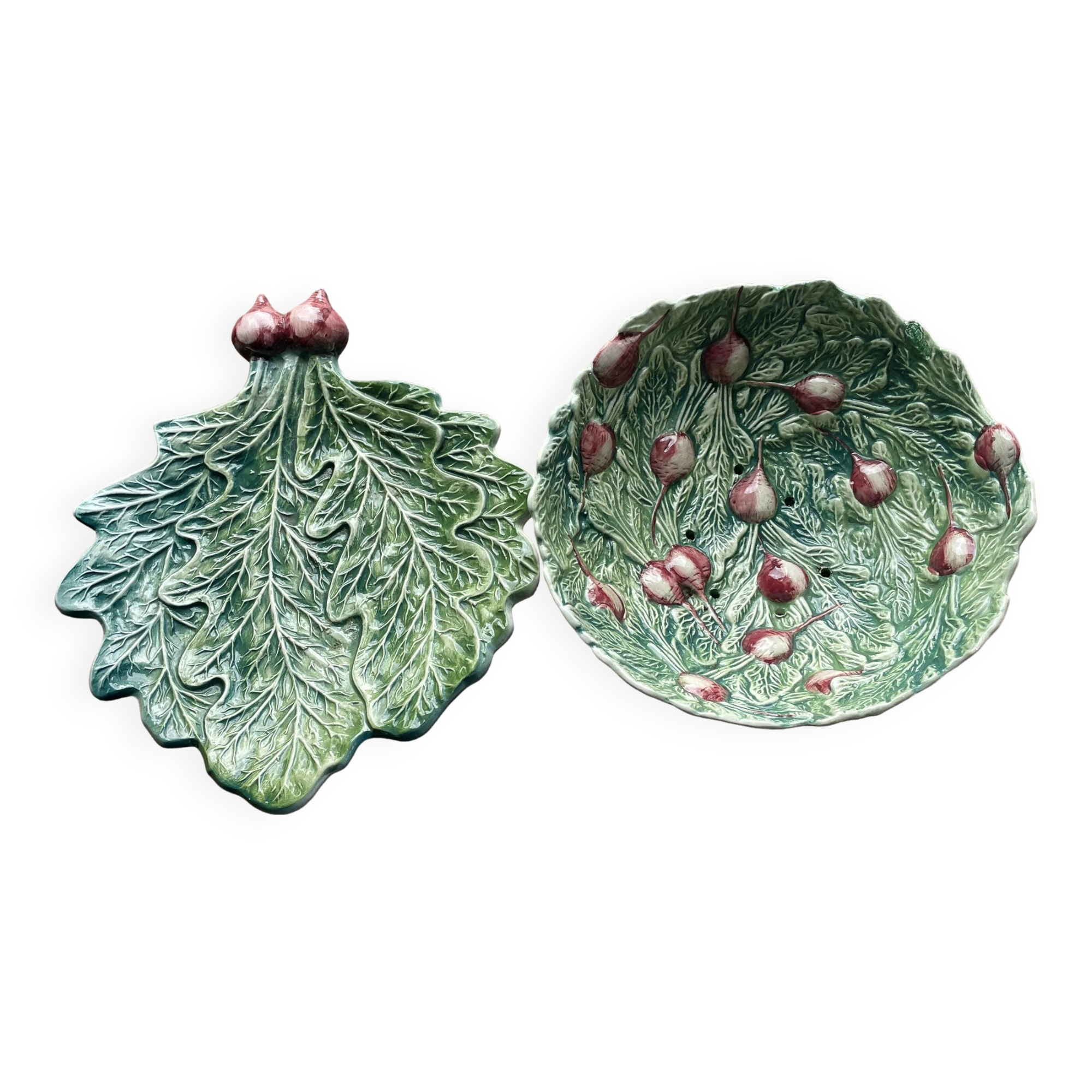 Radish drainer set in slip