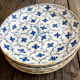 Lot de 7 assiettes faience XVIIIe - camaieu bleu