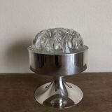 Tulip foot flower spade 1970 in silver metal