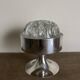 Tulip foot flower spade 1970 in silver metal
