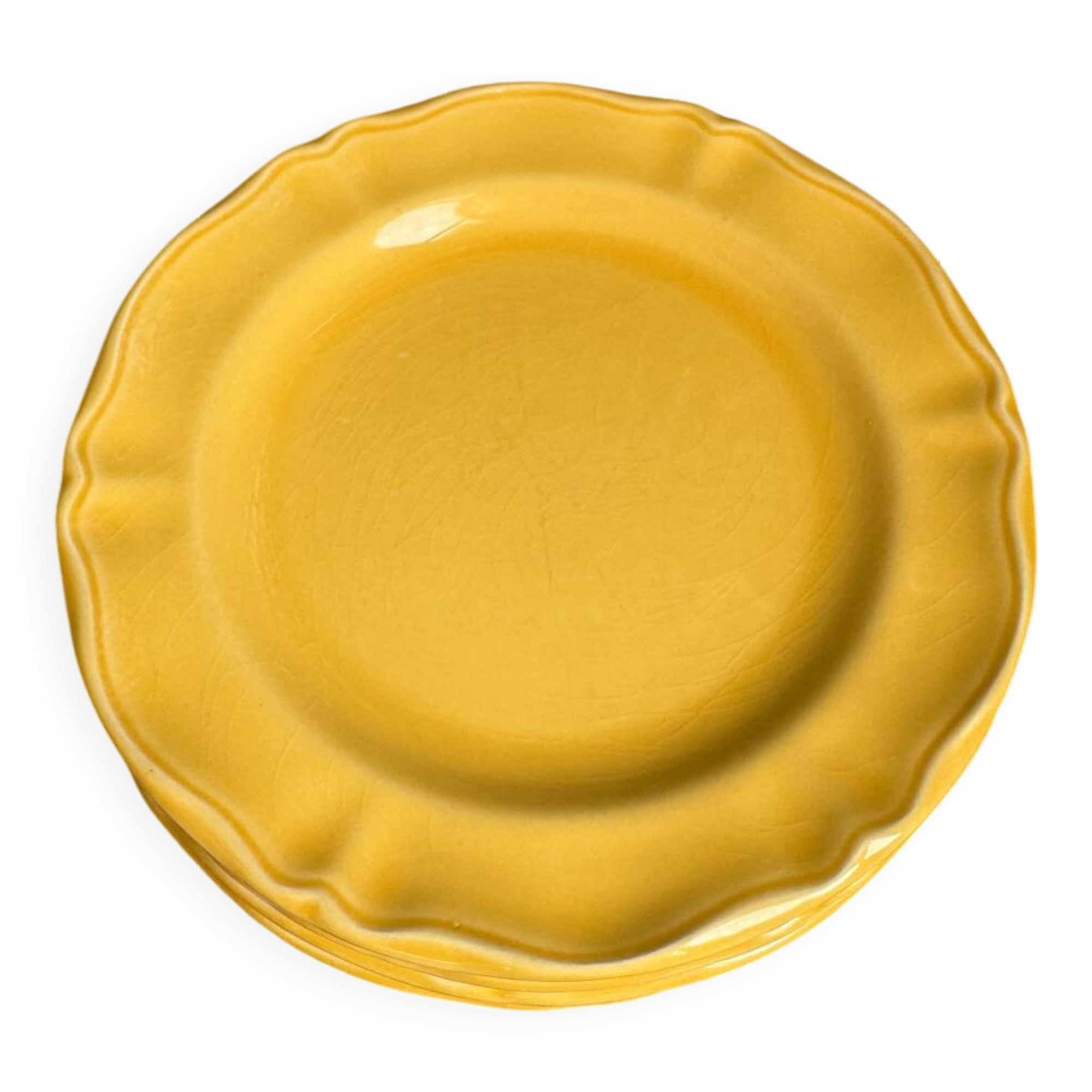 4 Varages earthenware dessert plates