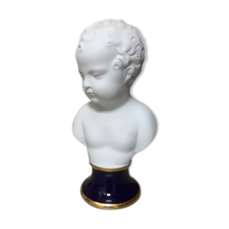 Limoges porcelain child bust