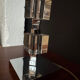 Lampe Art Déco chrome et cristal