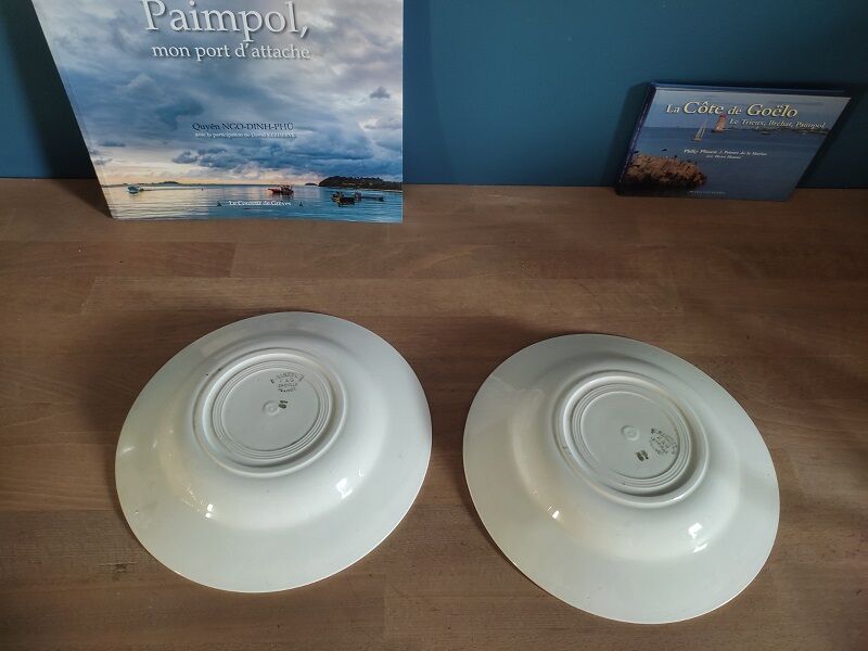 Plates Creuses Lunéville Bannec lot of 2