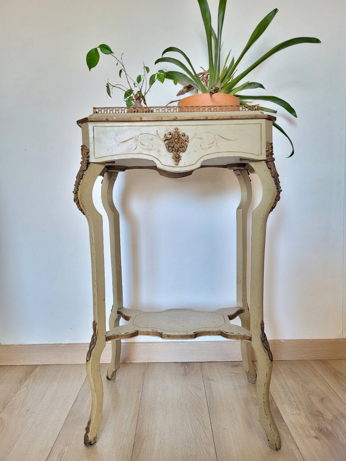 19th century lacquered wood work table