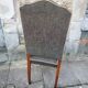 8 vintage chairs lined grey black