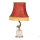 Vintage Brass Table Lamp Mythical Dolphin 45cm