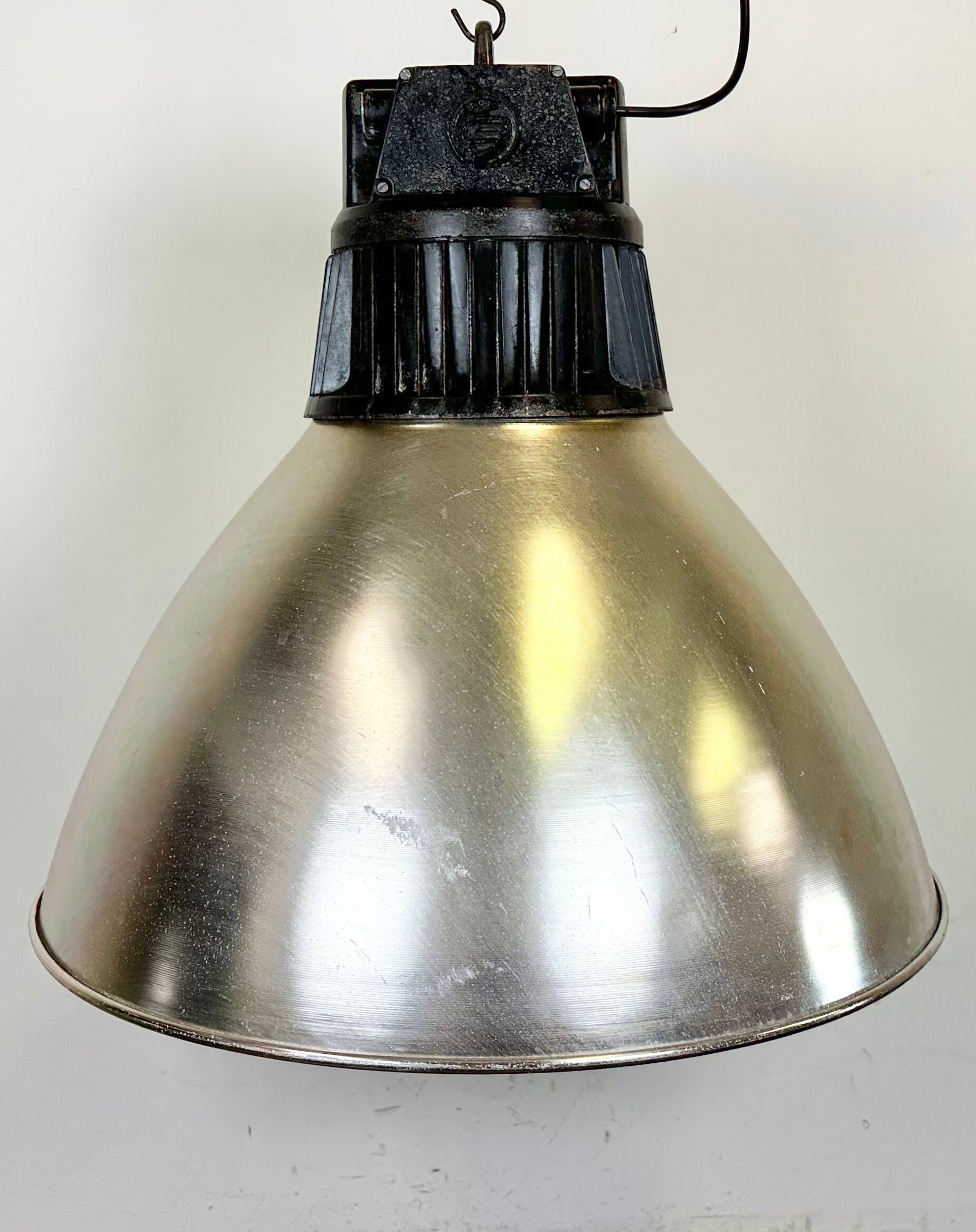 Large Industrial Aluminium Pendant Light from Elektrosvit, 1960s