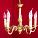 French 5 light quality bronze chandelier scroll acanthus leaf arms