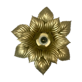 Wall lamp or ceiling lamp golden flower