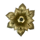Wall lamp or ceiling lamp golden flower