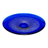 Glass bowl with gold foil, František Vízner, 1976, Czechoslovakia