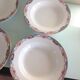 Suite de six assiettes creuses décor paniers de roses par Digoin Sarreguemines vintage années 50-60