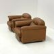 De Sede DS-101 camel brown vintage armchairs