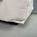 Leather 5-seater sofa "Fiandra" by Vico Magistretti for Cassina, 1970, Italy