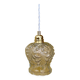 Vintage molded glass globe pendant light