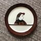 set of 2 asparagus plates HB Quimper Breton character