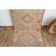 1970s Turkish Oushak Handmade Wool Cotton Orange Runner Rug 92x348