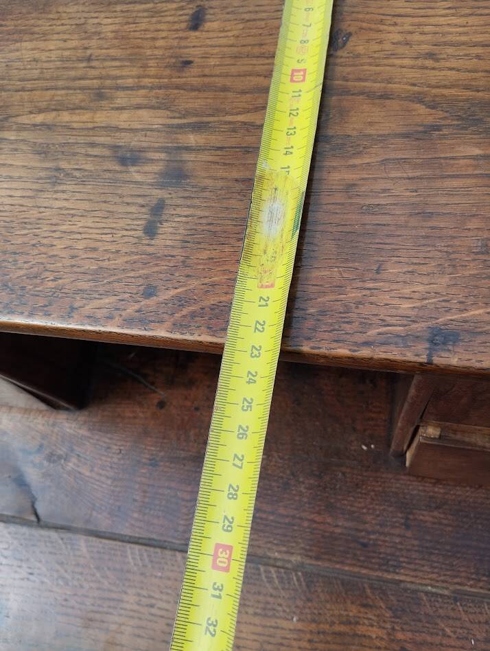 Victorian oak graduated desk – circa 1890-1910.