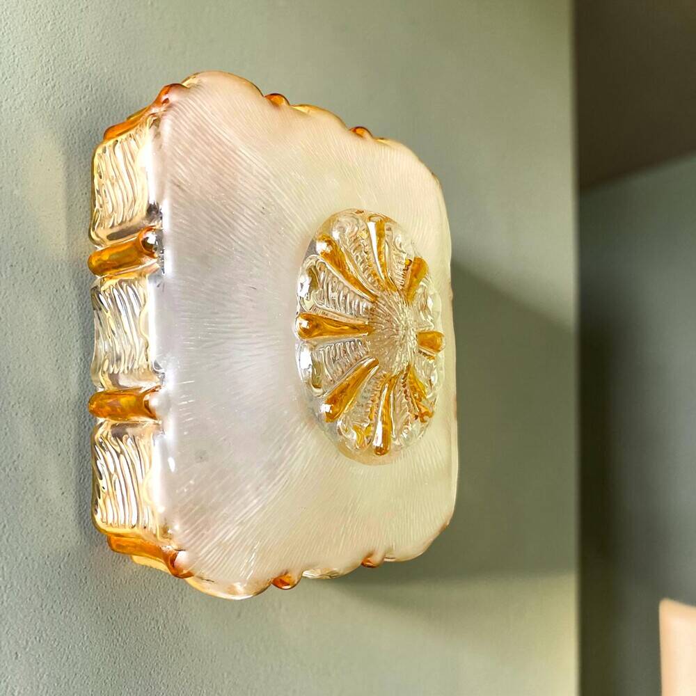 Murano glass ceiling or wall flush mount plafon light