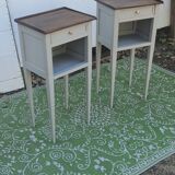 Pair of L.XVI style niche bedside tables